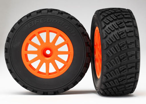 Traxxas 7473A Rally Car 4x4 Orange Wheels with Tires