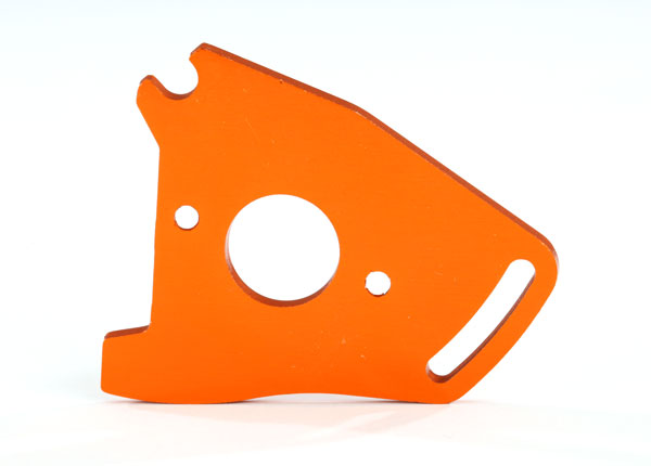 Traxxas 7490A Orange Anodized Aluminum Motor Plate for Slash Rustler and Rally ST 4x4's