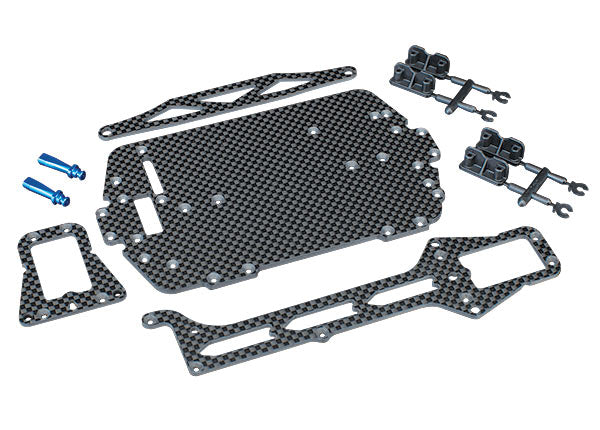 Traxxas 7525 Carbon Fiber Chassis for 1/18 Teton and LaTrax Rally Car