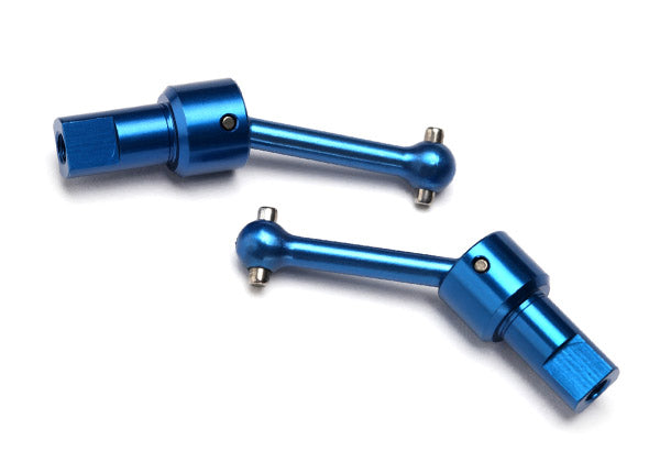 Traxxas 7550R Front and Rear Blue Aluminum Driveshaft Assemblies for 1/18 LaTrax Rally Car