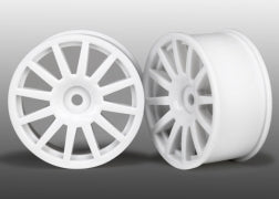 Traxxas 7571 12 Spoke White Wheels 2 Pack for 1/18 LaTrax Rally Car