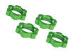 Traxxas 7758G Green Aluminum Splined 17mm Wheel Hubs for E-Revo VXL and X-Maxx