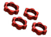 Traxxas 7758R Red Aluminum Splined 17mm Wheel Hubs for E-Revo VXL and X-Maxx
