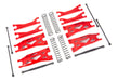 Traxxas 7895R Red WideMaxx Suspension Kit for X-Maxx
