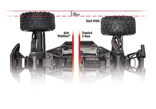 Traxxas 7895X Blue WideMaxx Suspension Kit for X-Maxx