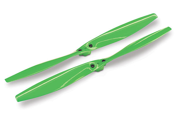 Traxxas 7931 Green Rotor Blade Set with Screws for Aton 2 Pack
