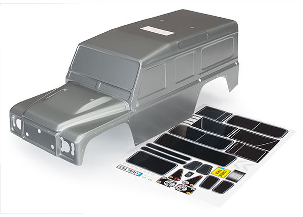 Traxxas 8011X Land Rover Defender Graphite Silver Painted Body