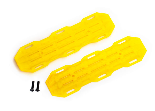 Traxxas 8121A Yellow Traction Boards (Sand Ramps) and Mounting Hardware for TRX-4