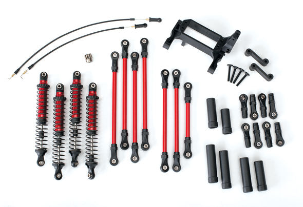 Traxxas 8140R Red Long Arm Lift Kit for TRX-4