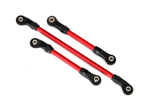 Traxxas 8146R Red Steel Steering Link and Panhard Link Set for TRX-4