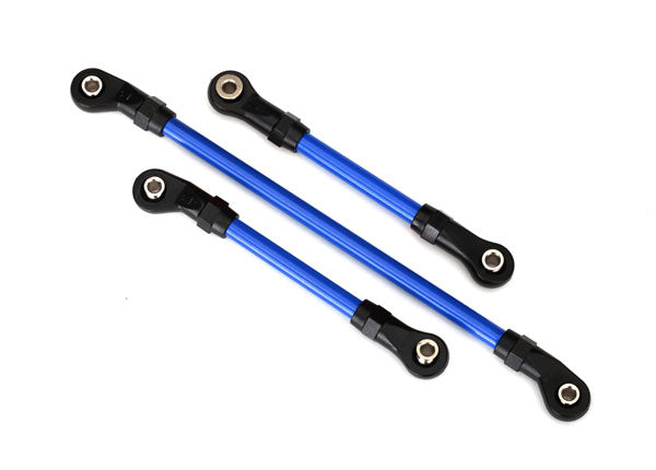 Traxxas 8146X Blue Steel Steering Link and Panhard Link Set for TRX-4
