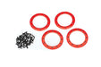 Traxxas 8168R 2.2" Red Aluminum Beadlock Rings 4 Pack