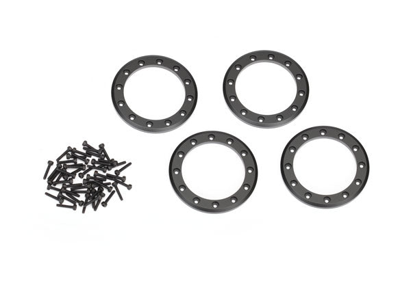 Traxxas 8168T 2.2" Black Aluminum Beadlock Rings 4 Pack