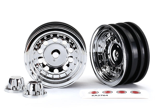 Traxxas 8175 1.9" Chrome Wheels and Center Caps for TRX-4