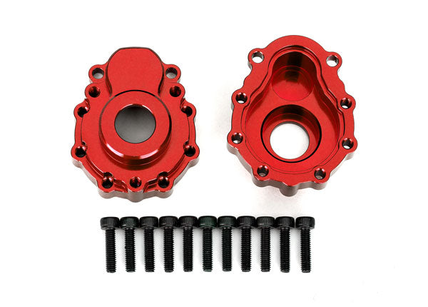 Traxxas 8251R Red Aluminum Outer Portal Housing for TRX-4