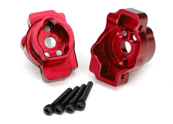 Traxxas 8256R Red Aluminum Rear Portal Drive Axle Mount for TRX-4