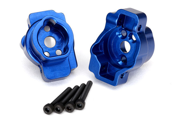 Traxxas 8256X Blue Aluminum Rear Portal Drive Axle Mount for TRX-4