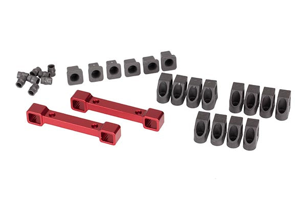 Traxxas 8334R Red Aluminum Front and Rear Suspension A-Arm Mount for 4-Tec 2.0 and 4-Tec 3.0
