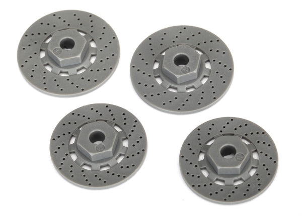 Traxxas 8356 Wheel Hubs with Brake Disc for 4-Tec 2.0 and 4-Tec 3.0 4 Pack