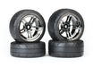 Traxxas 8375 Response 1.9" Touring Tires and Chrome Wheel Set Front and Rear Assembled and Glued