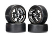 Traxxas 8378 Drift Tires and 1.9" Wheels Chrome Front and Rear