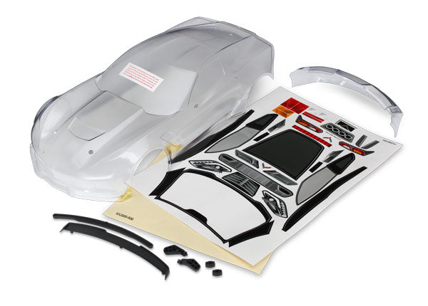 Traxxas 8386 Chevrolet Corvette Z06 Clear Body for 4-Tec 2.0