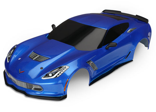 Traxxas 8386X Blue Chevrolet Corvette Z06 Body for 4-Tec 2.0