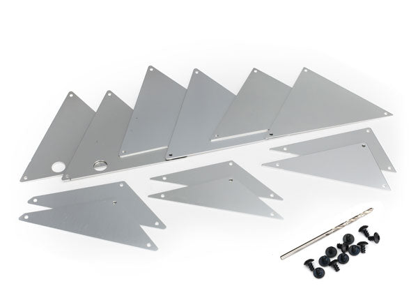 Traxxas 8434A Silver Aluminum Inner Panels for Unlimited Desert Racer UDR