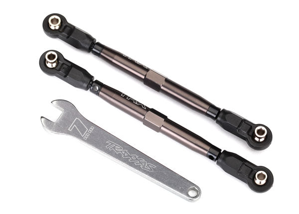 Traxxas 8547A Dark Titanium Aluminum 102mm Front Toe Links for Unlimted Desert Racer UDR