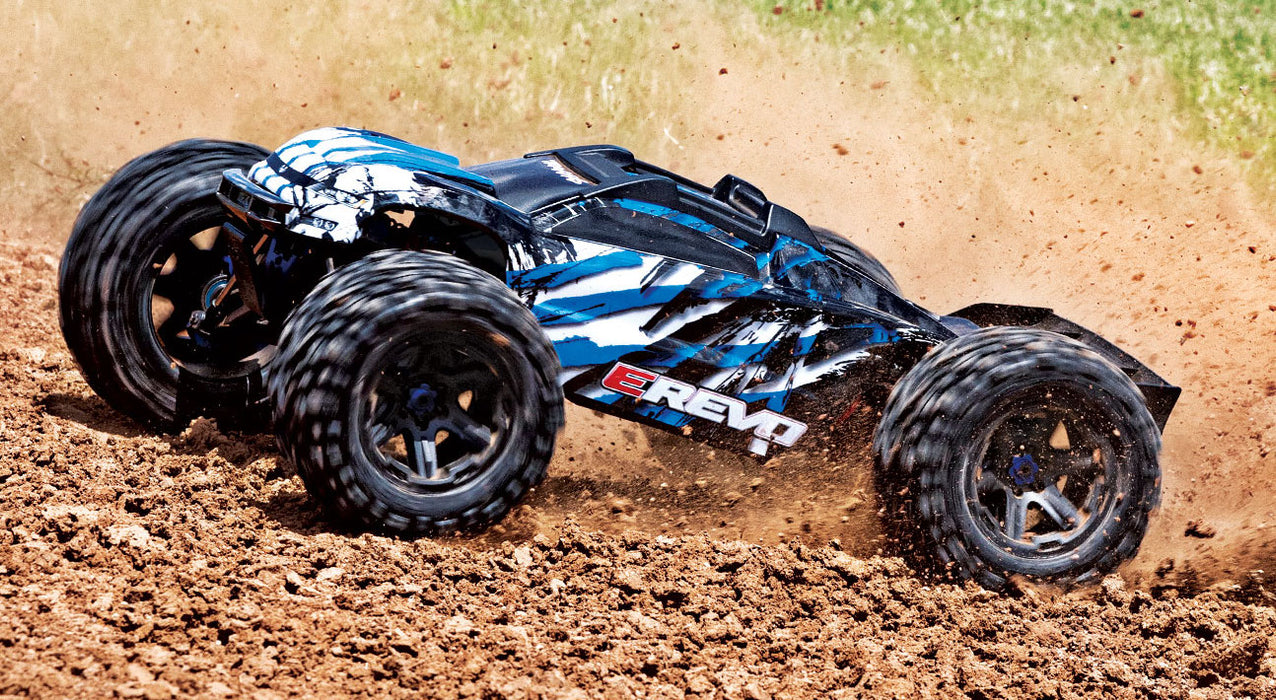 Traxxas 86086-4 E-Revo 2.0 VXL Brushless 1/10 Scale 4WD Brushless Electric Monster Truck Blue