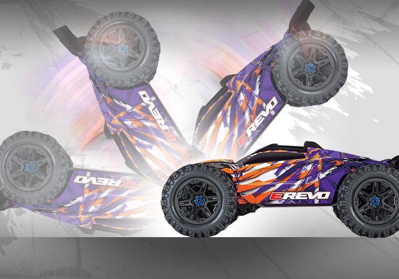 Traxxas 86086-4 E-Revo 2.0 VXL Brushless 1/10 Scale 4WD Brushless Electric Monster Truck Orange