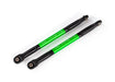 Traxxas 8619G Green Heavy Duty Aluminum Push Rod with Rod Ends for E-Revo VXL 1 Pair