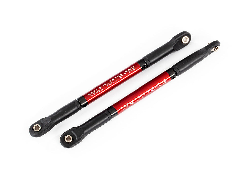Traxxas 8619R Red Heavy Duty Aluminum Push Rod with Rod Ends for E-Revo VXL 1 Pair
