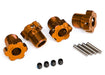 Traxxas 8654A Orange Anodized Wheel Hubs Splined 4 Pack
