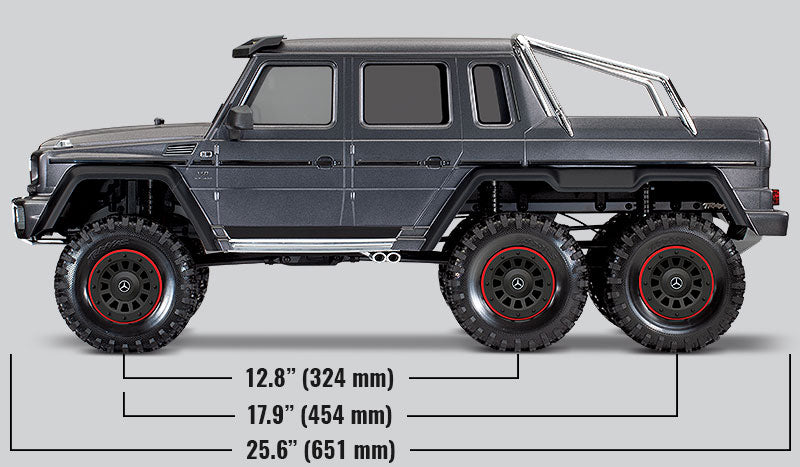 Traxxas 88096-4 TRX-6 RTR Black Mercedes Benz G 63 AMG 6x6 Trail Crawler