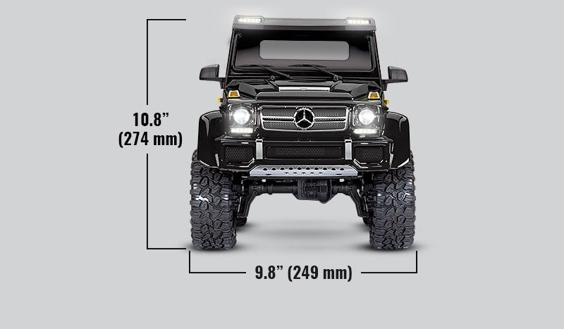 Traxxas 88096-4 TRX-6 RTR Black Mercedes Benz G 63 AMG 6x6 Trail Crawler