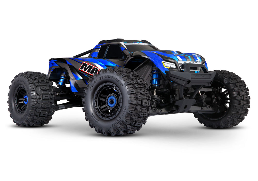Traxxas 89086-4 1/10 Maxx with WiideMaxx VXL-4s Brushless 4x4 Monster Truck Blue