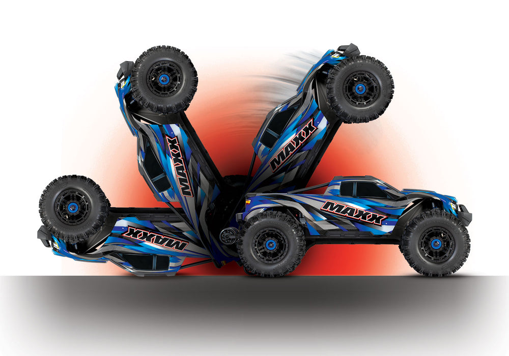 Traxxas 89086-4 1/10 Maxx with WiideMaxx VXL-4s Brushless 4x4 Monster Truck Blue