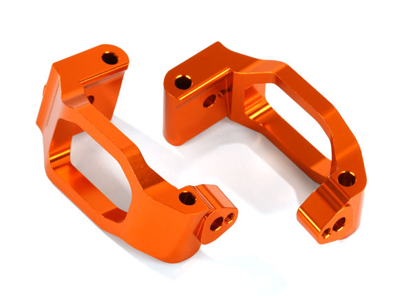 Traxxas 8932A Orange Aluminum C-Hubs Caster Blocks Left and Right for Maxx