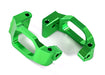 Traxxas 8932G Green Aluminum C-Hubs Caster Blocks Left and Right for Maxx