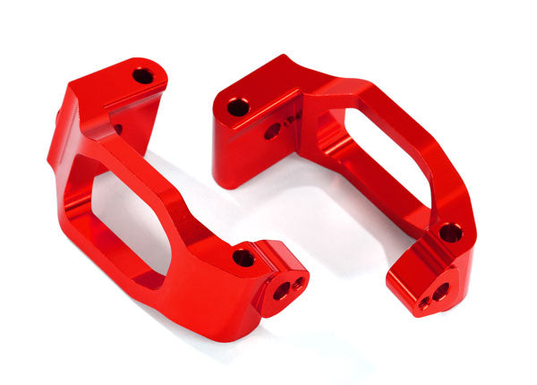 Traxxas 8932R Red Aluminum C-Hubs Caster Blocks Left and Right for Maxx
