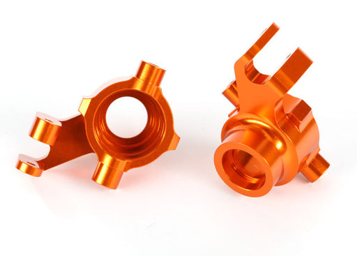 Traxxas 8937A Orange Aluminum Steering Blocks Left and Right for Maxx