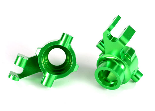 Traxxas 8937G Green Aluminum Steering Blocks Left and Right for Maxx