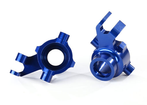 Traxxas 8937X Blue Aluminum Steering Blocks Left and Right for Maxx