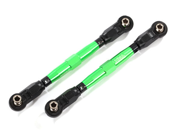Traxxas 8948G Green Aluminum Tubes 88mm Toe Links for Maxx 2 Pack