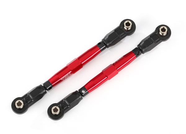 Traxxas 8948R Red Aluminum Tubes 88mm Toe Links for Maxx 2 Pack