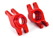Traxxas 8952R Red Aluminum Rear Stub Axle Carriers Left and Right for Maxx