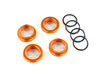 Traxxas 8968A Orange Aluminum Spring Retainer for GT-MAXX Shocks 4-Pack