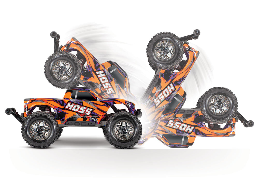 Traxxas 90076-4 Solar Flare Hoss 4X4 VXL 1/10 Monster Truck