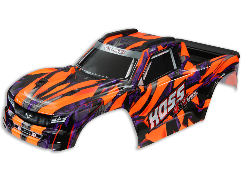 Traxxas 9011 Clear Body for Hoss 4X4 1/10 Monster Truck with Decals
